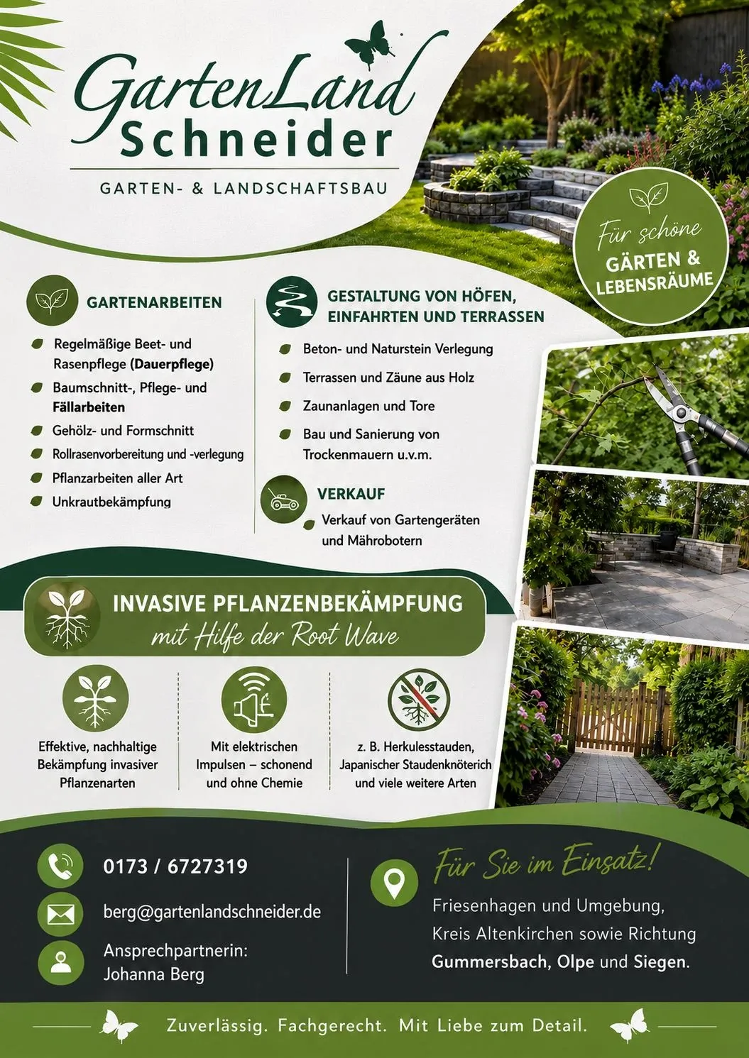 Erweitertes Einsatzgebiet GartenLand Schneider